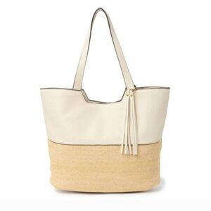 NWOT Rachel Zoe Gwen Straw Tote Bag